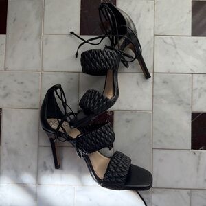 Vince Camuto Women's Antilique Strappy Sandal Black Size, 6
